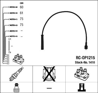 NGK 1410 - Set kablova za paljenje www.molydon.hr