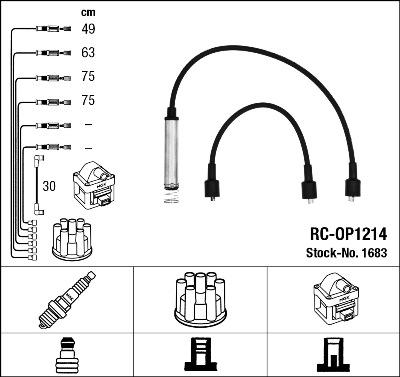 NGK 1683 - Set kablova za paljenje www.molydon.hr