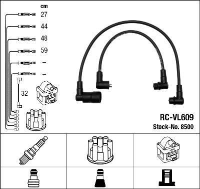 NGK 8500 - Set kablova za paljenje www.molydon.hr