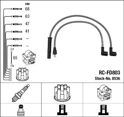NGK 8536 - Set kablova za paljenje www.molydon.hr