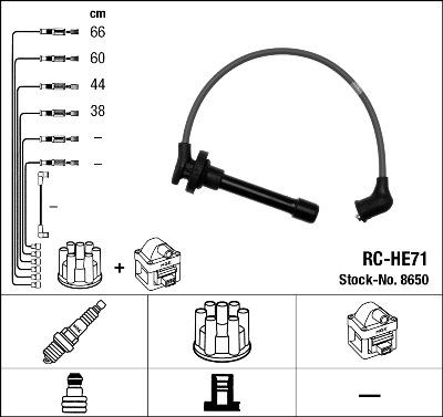 NGK 8650 - Set kablova za paljenje www.molydon.hr