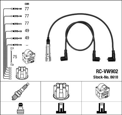 NGK 8618 - Set kablova za paljenje www.molydon.hr