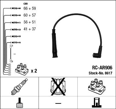 NGK 8617 - Set kablova za paljenje www.molydon.hr