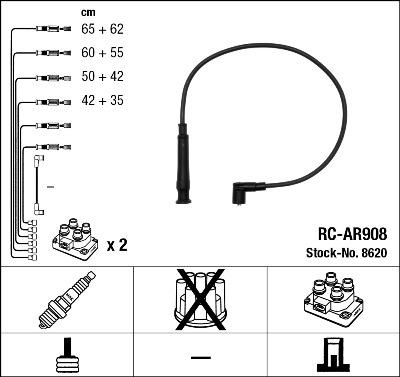 NGK 8620 - Set kablova za paljenje www.molydon.hr