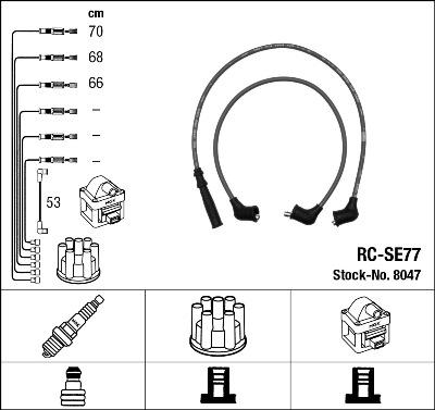 NGK 8047 - Set kablova za paljenje www.molydon.hr