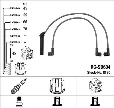 NGK 8190 - Set kablova za paljenje www.molydon.hr