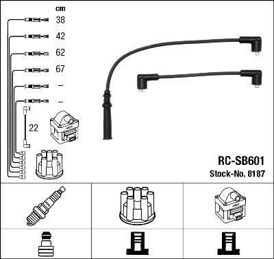 NGK 8187 - Set kablova za paljenje www.molydon.hr