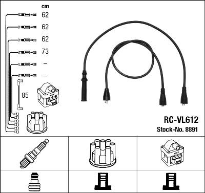 NGK 8891 - Set kablova za paljenje www.molydon.hr