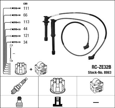 NGK 8863 - Set kablova za paljenje www.molydon.hr