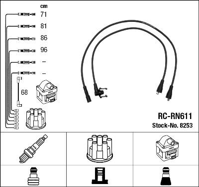 NGK 8253 - Set kablova za paljenje www.molydon.hr