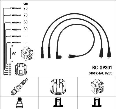 NGK 8265 - Set kablova za paljenje www.molydon.hr