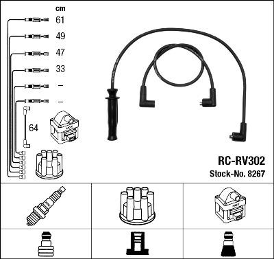 NGK 8267 - Set kablova za paljenje www.molydon.hr