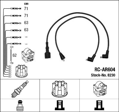 NGK 8230 - Set kablova za paljenje www.molydon.hr