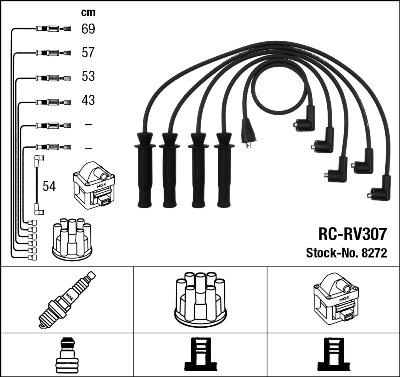 NGK 8272 - Set kablova za paljenje www.molydon.hr