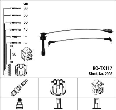 NGK 2908 - Set kablova za paljenje www.molydon.hr