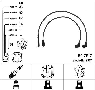 NGK 2917 - Set kablova za paljenje www.molydon.hr