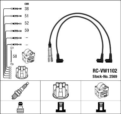 NGK 2569 - Set kablova za paljenje www.molydon.hr