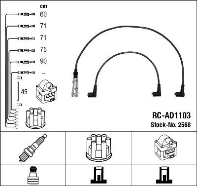 NGK 2568 - Set kablova za paljenje www.molydon.hr