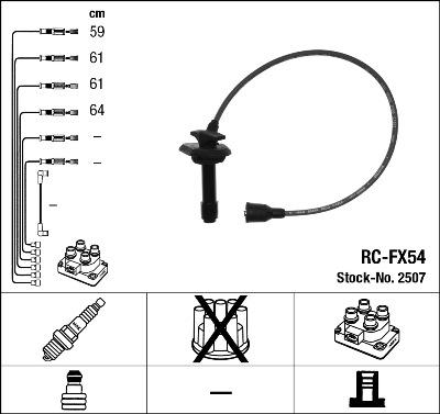 NGK 2507 - Set kablova za paljenje www.molydon.hr