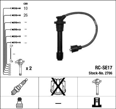 NGK 2706 - Set kablova za paljenje www.molydon.hr