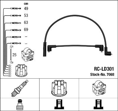 NGK 7068 - Set kablova za paljenje www.molydon.hr