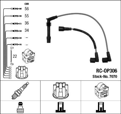 NGK 7070 - Set kablova za paljenje www.molydon.hr