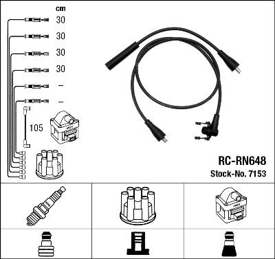 NGK 7153 - Set kablova za paljenje www.molydon.hr