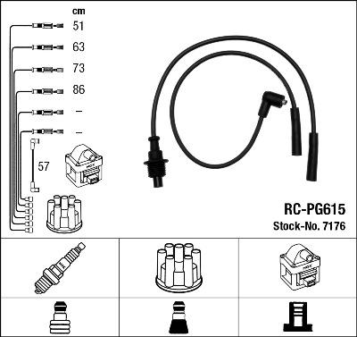 NGK 7176 - Set kablova za paljenje www.molydon.hr