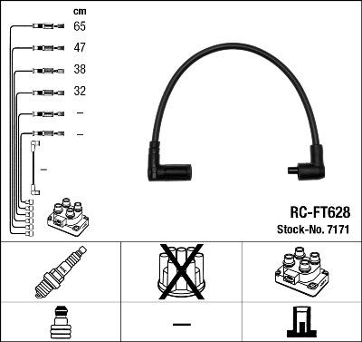 NGK 7171 - Set kablova za paljenje www.molydon.hr