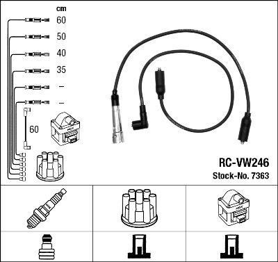 NGK 7363 - Set kablova za paljenje www.molydon.hr