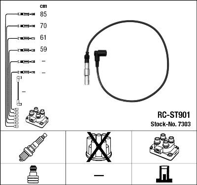 NGK 7303 - Set kablova za paljenje www.molydon.hr