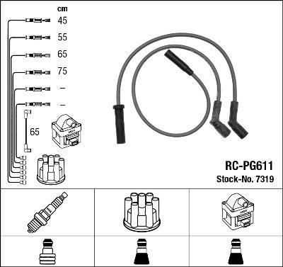 NGK 7319 - Set kablova za paljenje www.molydon.hr