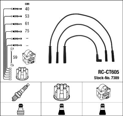 NGK 7389 - Set kablova za paljenje www.molydon.hr