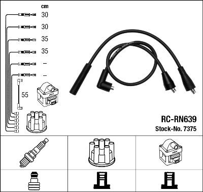 NGK 7375 - Set kablova za paljenje www.molydon.hr