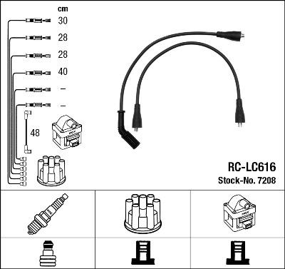 NGK 7208 - Set kablova za paljenje www.molydon.hr