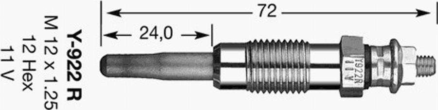 NGK Y-922R - Grijač za paljenje www.molydon.hr