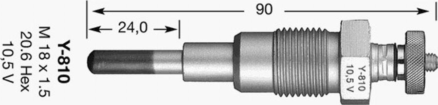 NGK Y-810 - Grijač za paljenje www.molydon.hr