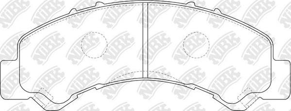 NiBK PN4543 - Komplet Pločica, disk-kočnica www.molydon.hr