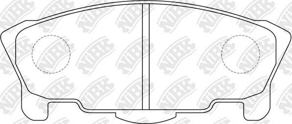 NiBK PN6295 - Komplet Pločica, disk-kočnica www.molydon.hr