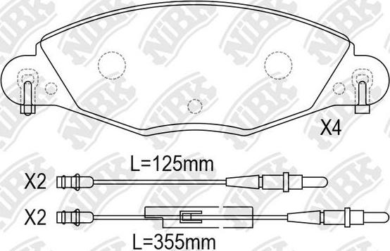 NiBK PN0184W - Komplet Pločica, disk-kočnica www.molydon.hr