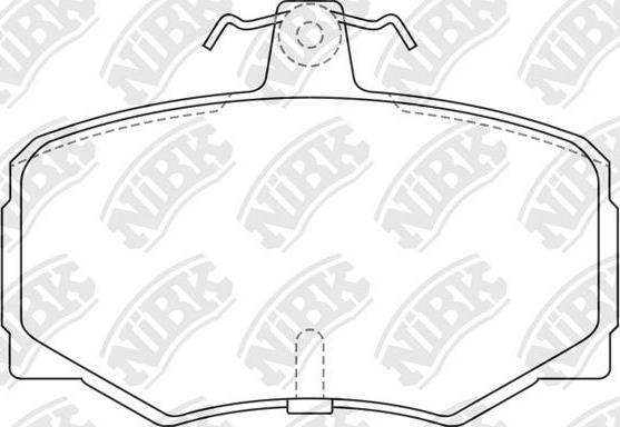 NiBK PN0257 - Komplet Pločica, disk-kočnica www.molydon.hr