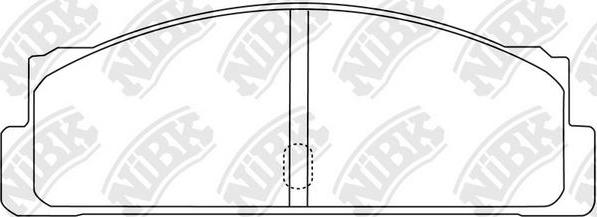 NiBK PN0232 - Komplet Pločica, disk-kočnica www.molydon.hr