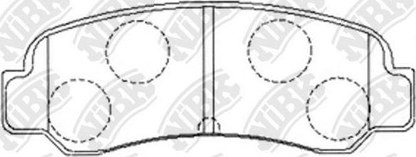 NiBK PN1109 - Komplet Pločica, disk-kočnica www.molydon.hr