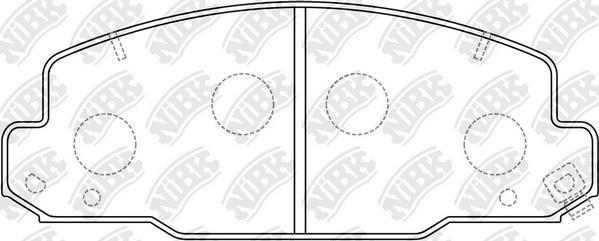 NiBK PN1330 - Komplet Pločica, disk-kočnica www.molydon.hr
