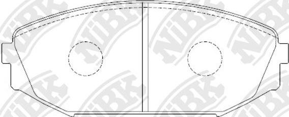 NiBK PN8804 - Komplet Pločica, disk-kočnica www.molydon.hr