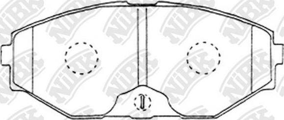 NiBK PN2261 - Komplet Pločica, disk-kočnica www.molydon.hr