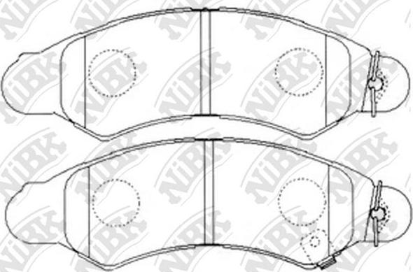 NiBK PN7477 - Komplet Pločica, disk-kočnica www.molydon.hr