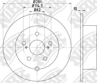 NiBK RN1943 - Kočioni disk www.molydon.hr