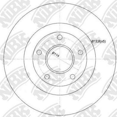 NiBK RN1545 - Kočioni disk www.molydon.hr