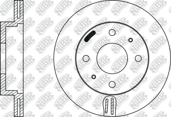 NiBK RN1101 - Kočioni disk www.molydon.hr